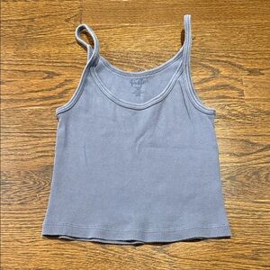 Brandy Melville/John Galt Ribbed Camisole Blue OS